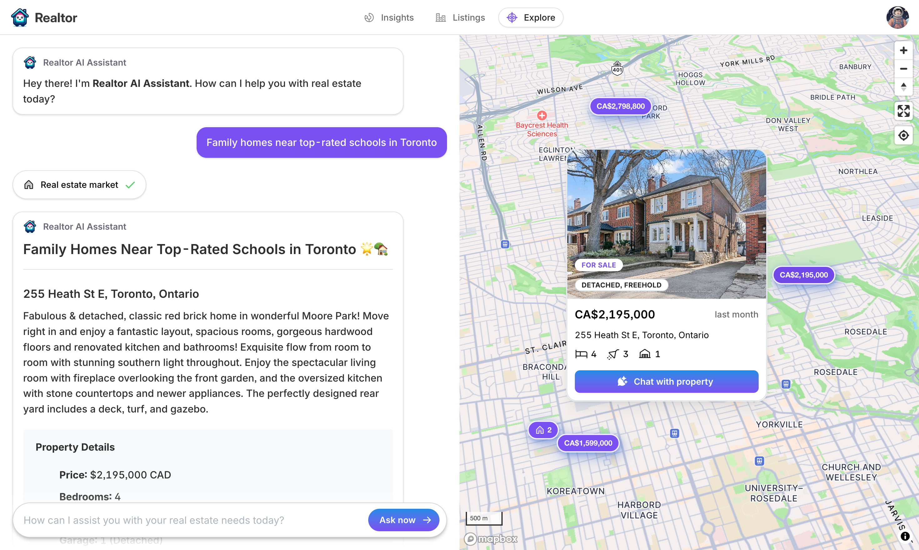 Realtor AI Assistant Screenshot